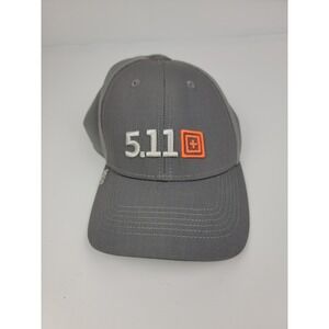 5.11 Tactical Mens Gray Embroidered 2014 Logo Mesh Back Adjustable Baseball Hat